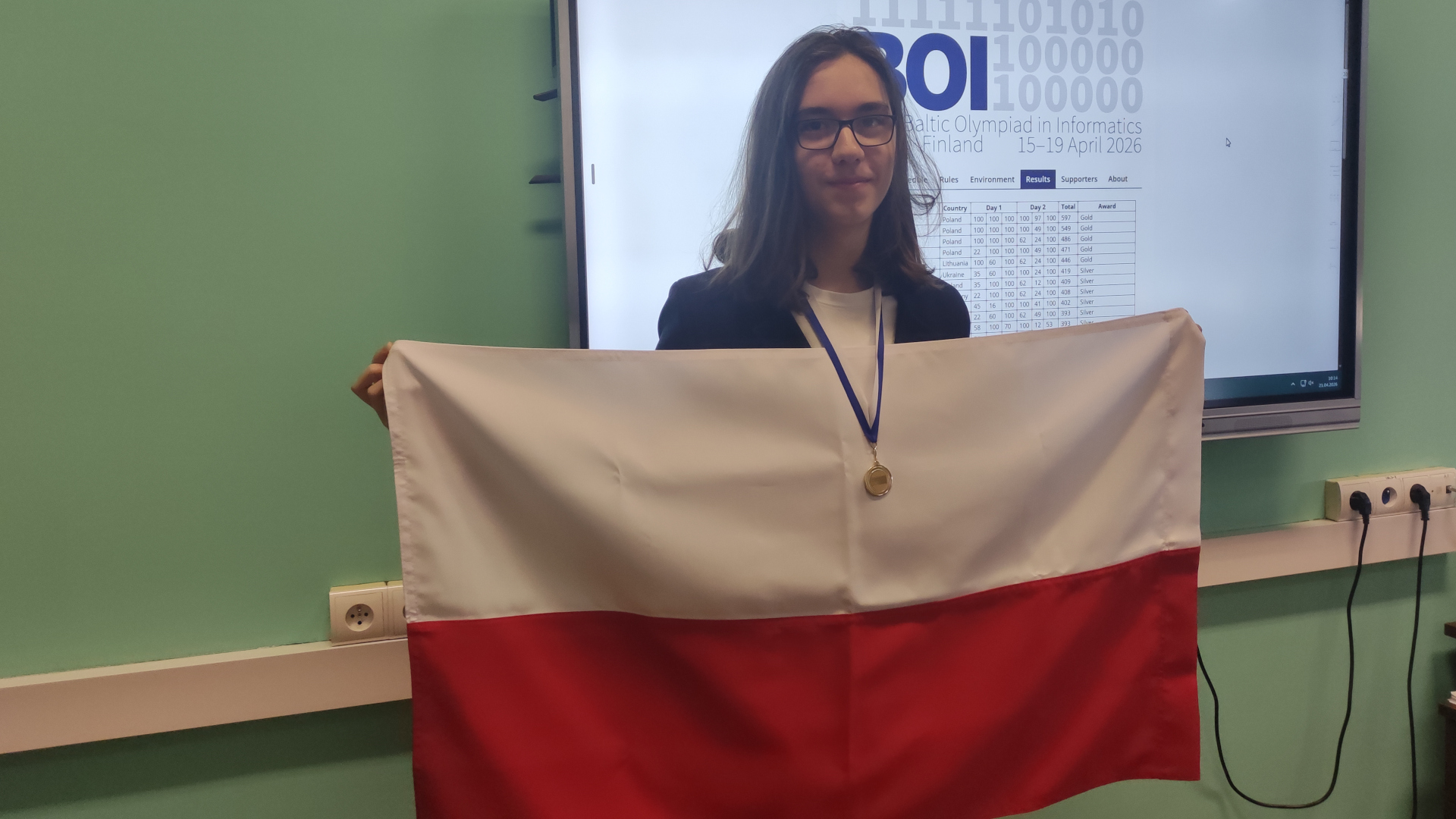 Michał Rozuz, złoty medalista międzynarodowej Bałtyckiej Olimpiady Informatycznej