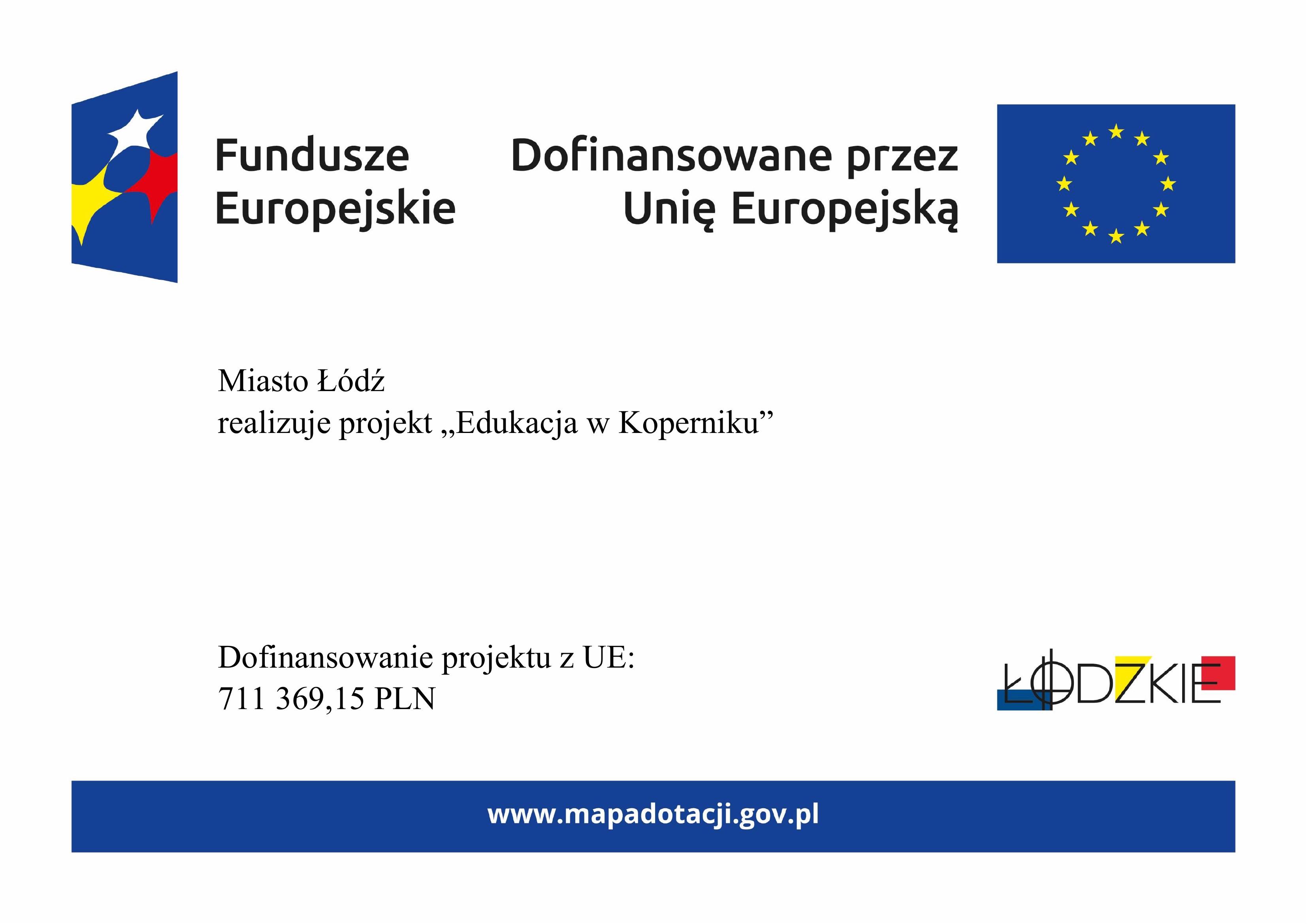 Plakat projekt Edukacja w Koperniku