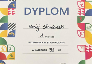 Złoty medal w zapasach